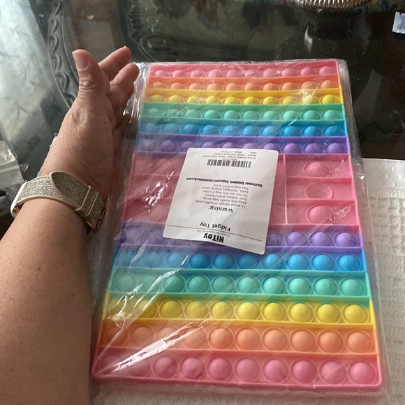 Extra large fidget popping toy. Poppit, pop it toy game with dice. - Picture 2 of 2